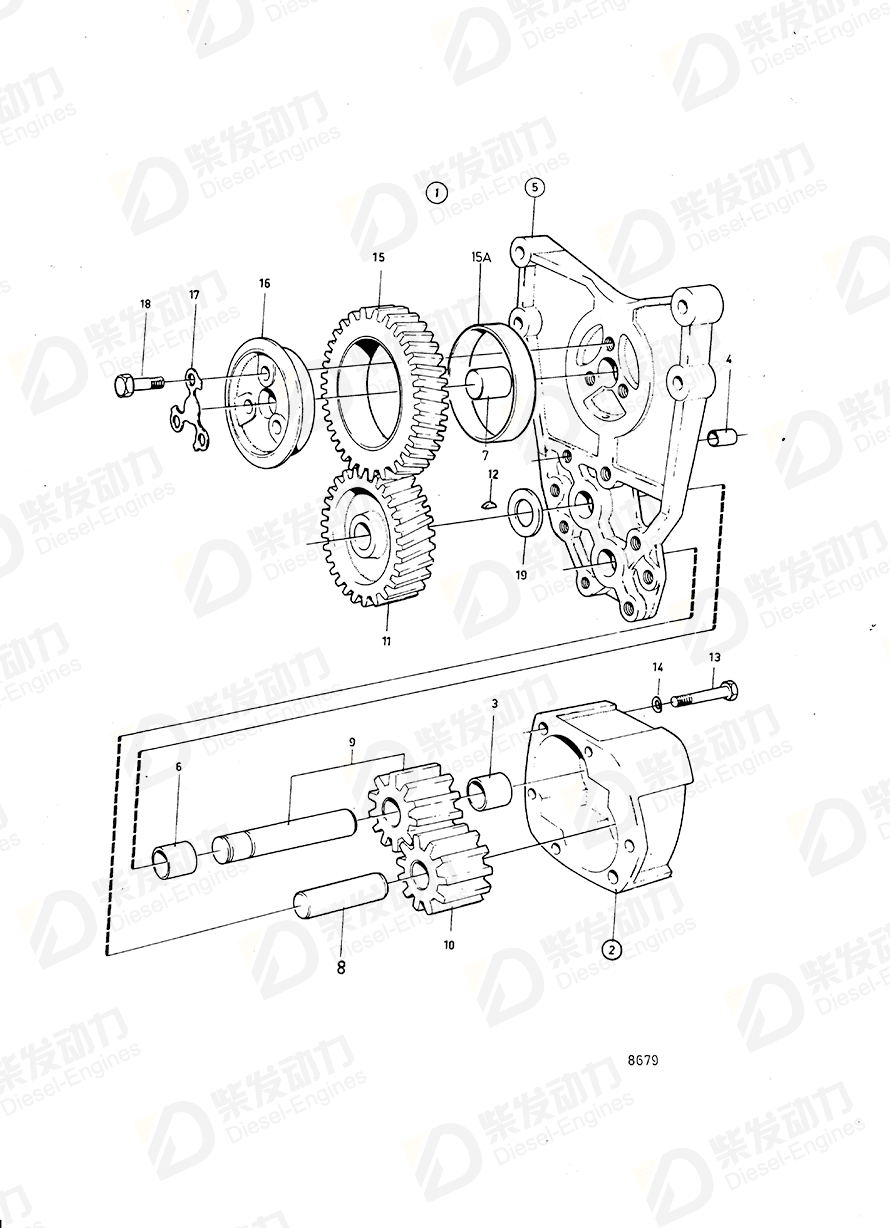 volvo penta Repair kit 275757 Drawing volvo penta Repair kit 275757 Drawing